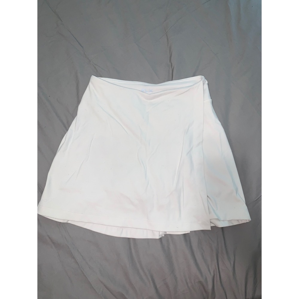 FLX Womens White Athletic Skort Size Small Tennis Golf Active Skirt with Shorts